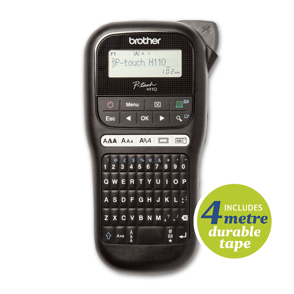 Brother PTH110BK P-Touch Label Maker Black